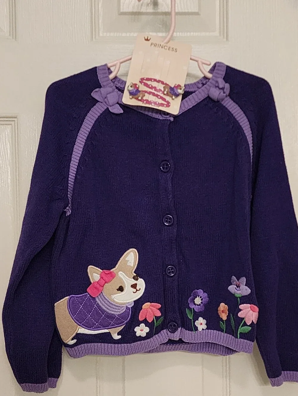 Gymboree stylish corgi 5T Falling for Feathers Pants NWT Sweater Hair Clips VGUC